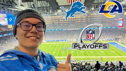 First Playoff Win In 32 Years! Lions Vs Rams NFL Playoffs Vlog