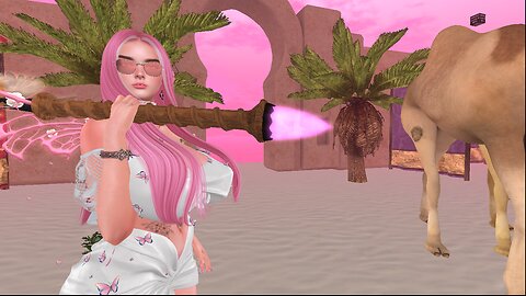 Hunting Butterflies @ AFF Sahara Market, Second Life - Celestial Butterfly Livestream