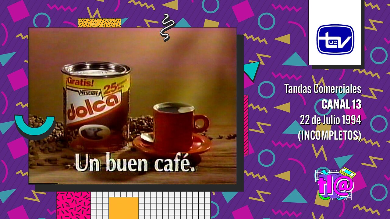 Tandas Comerciales Canal 13 (22 de Julio 1994) - INCOMPLETOS -