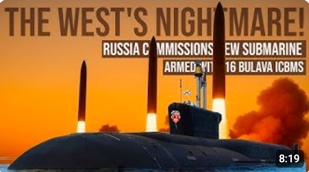 ⚓️🇷🇺 The West's nightmare! Russia commissions 5th Borei A-class nuclear sub Knyaz Pozharsky with 16 nuclear weapons