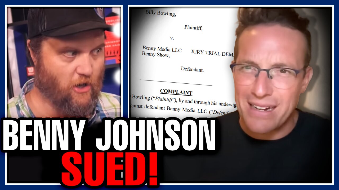 Benny Johnson SUED Faces JURY TRIAL (Also An Apology From Me To Him)