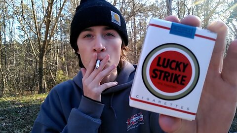 Smoking a Lucky Strike Unfiltered Cigarette - Review (2021)
