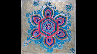 'Snowflake 1' Original Art Painting Timelapse 5-7-25
