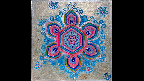 'Snowflake 1' Original Art Painting Timelapse 5-7-25