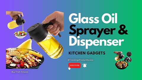 Glass Oil Sprayer & Dispenser Kitchen Gadgets