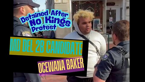 Ocewana Baker - Maryland Democrat Delegate 2B Candidate - Detained after 'No Kings' Event Hagerstown