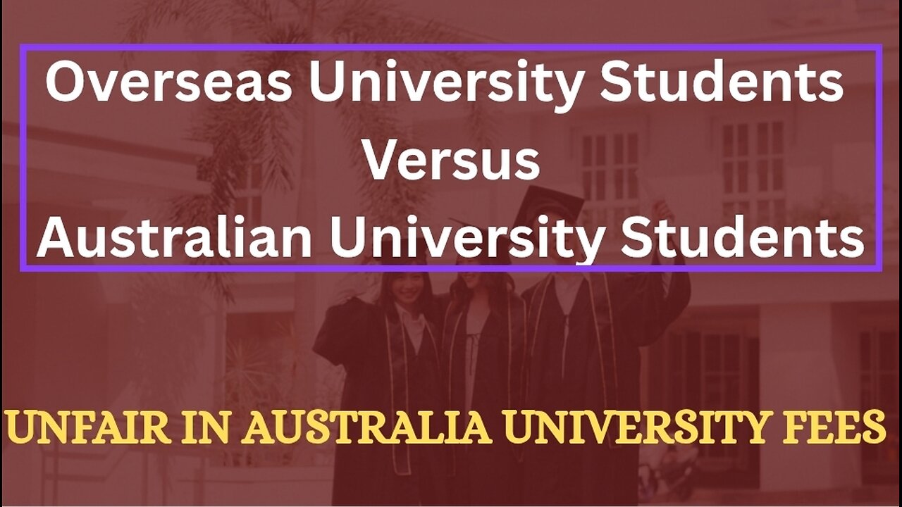 Wrong For Overseas University Students To Study For Free And Work In Australia