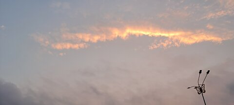 Orange Cloud Lights during Sunset