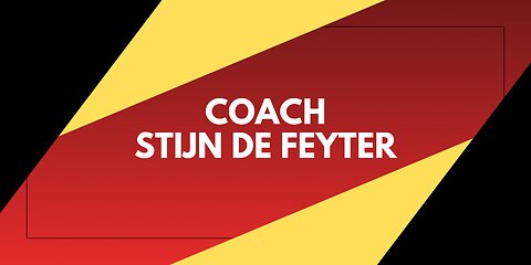 Belgian Coach Stijn De Feyter