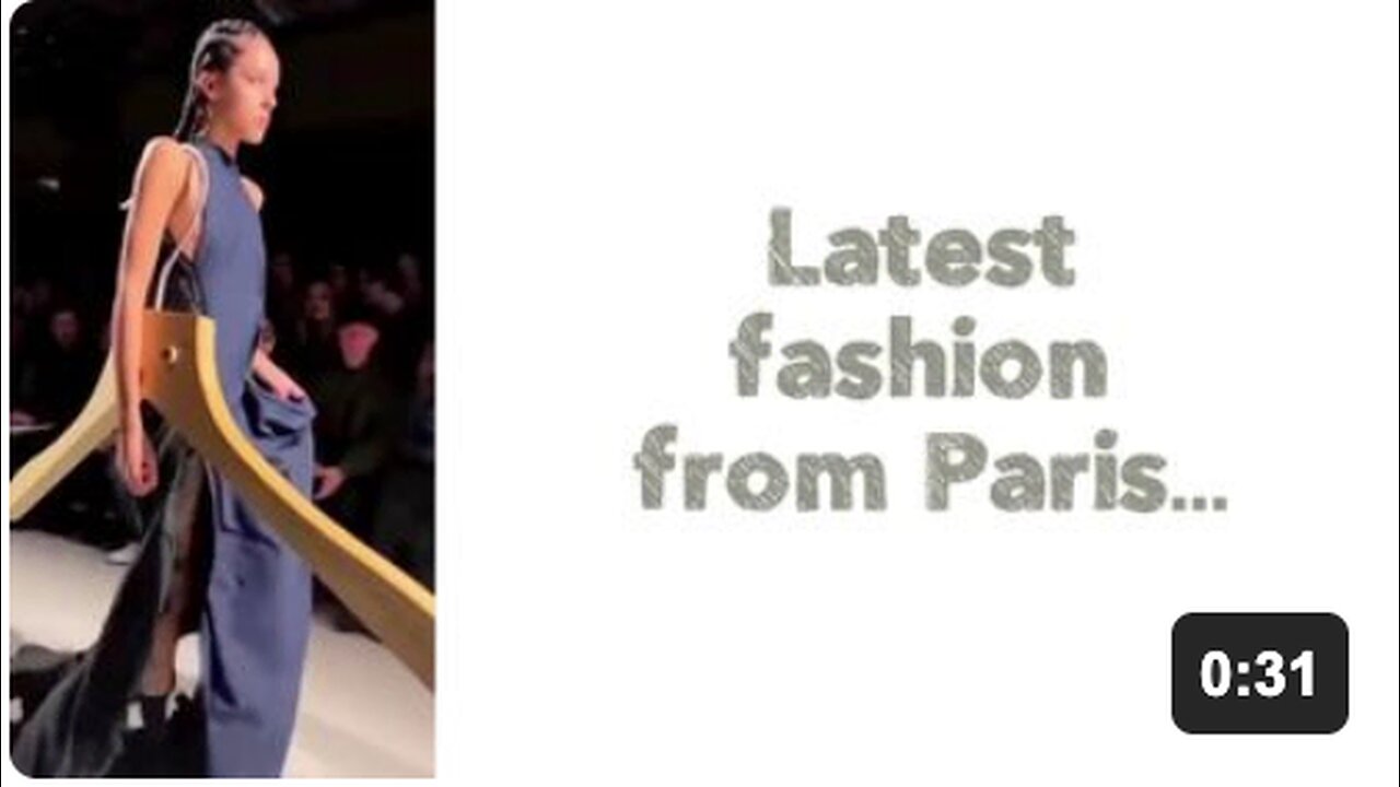 Latest fashion from Paris…