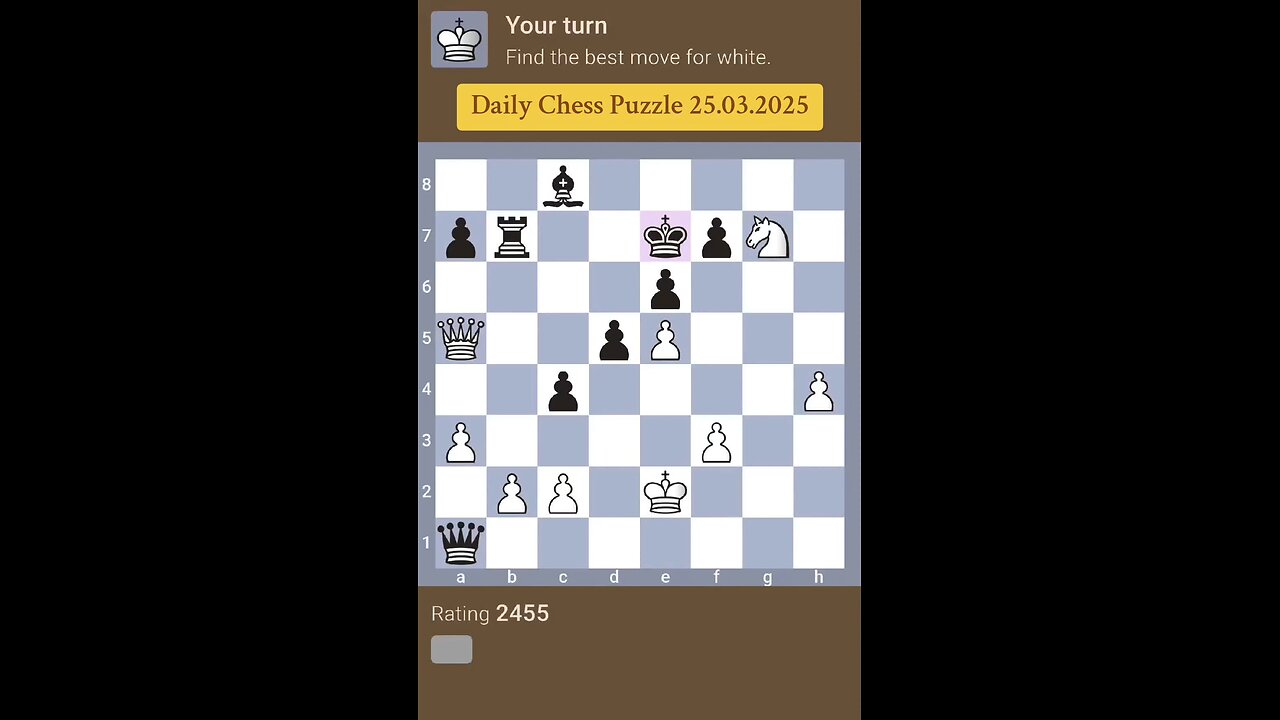 Daily Chess Puzzle 25.03.2025