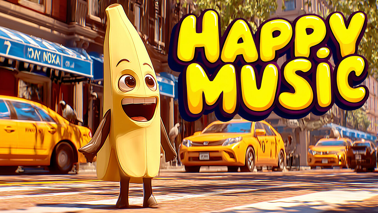 Banana + Big City = Instant Good Vibes 🍌✨