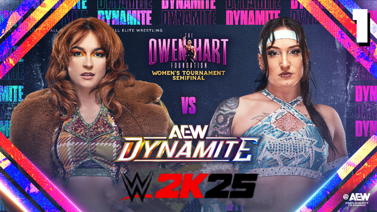 WWE 2K25 AEW Dynamite April 23rd 2025 - Match 1: Hayter goes through!