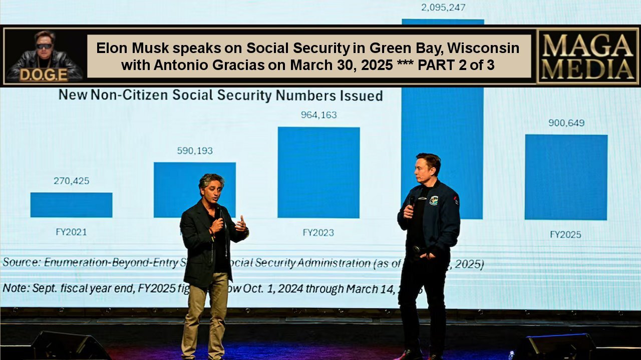 Elon Musk speaks on Social Security in Green Bay, WI * March 30, 2025