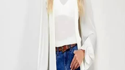 Autumnready Wideleg Jeans with a Flattering Hi