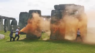 Just Stop Oil group vandalizes 5,000 year old Stonehenge, courts clear them of charges