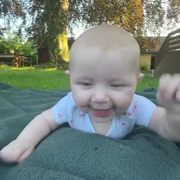 garden tummy time fun with baby kayla – day 163