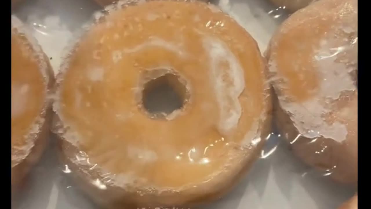 Cat Warms Up Donuts With Its Butt