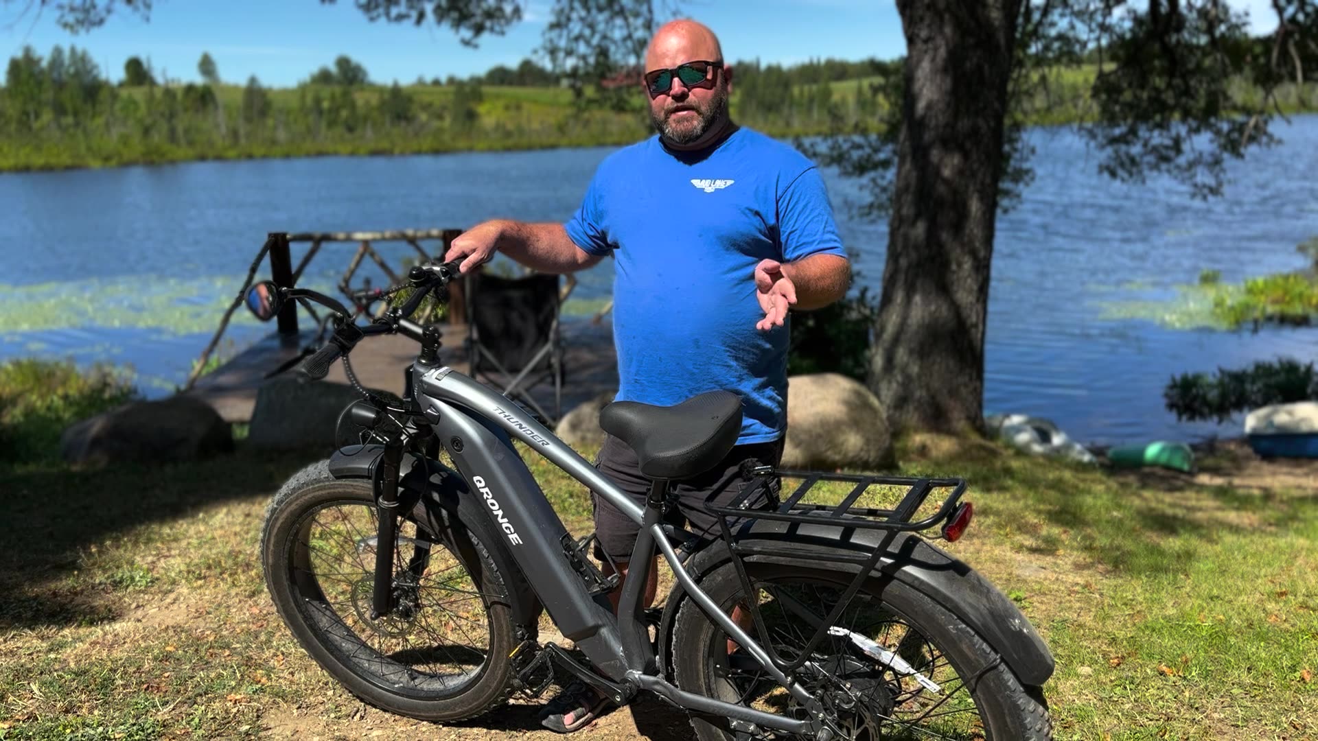 Affordable All-Terrain Fat Tire E-Bike Review! Qronge Thunder E-bike with 400lb Capacity!