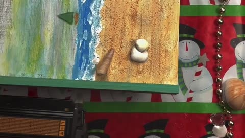 Making a Sand Dollar Snowman, Christmas Crafts