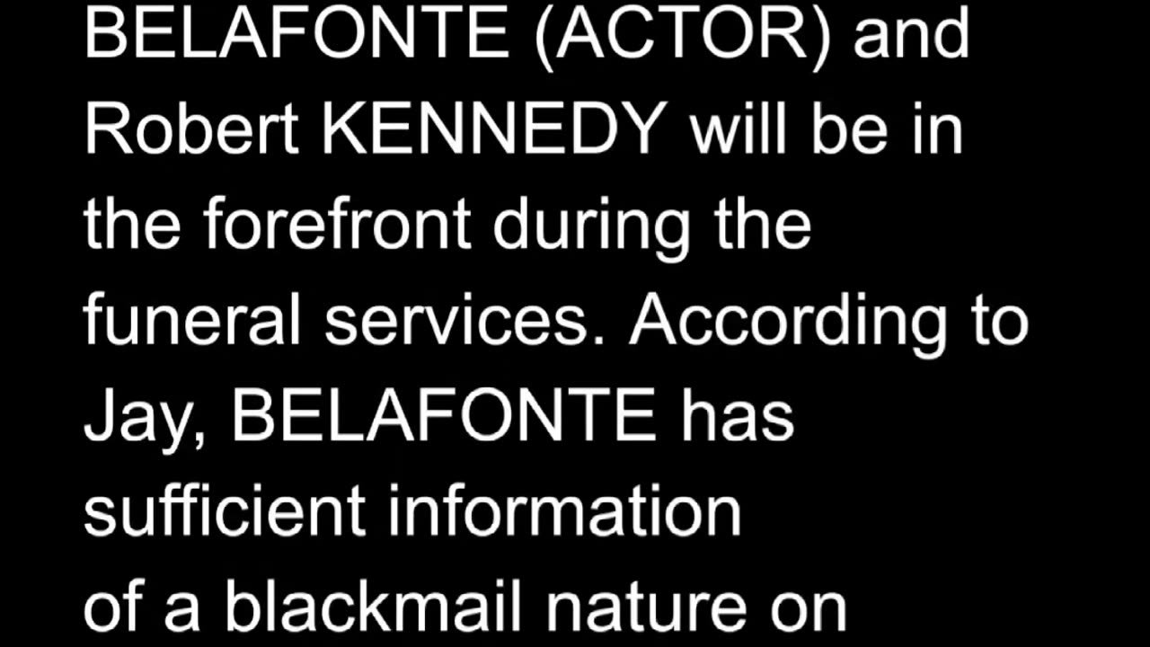 ROBERT KENNEDY SENIOR BLACKMAILED