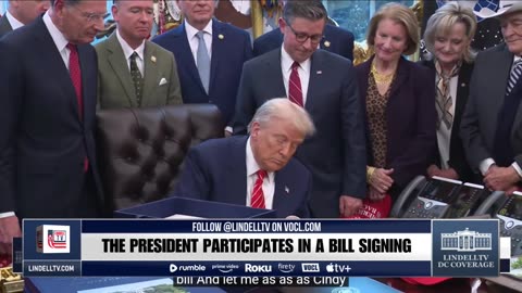 LIVE: PRESIDENT TRUMP PARTICIPATES IN A BILL SIGNING