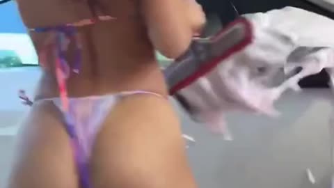 Jenny 18yo Bikini Carwash HOT!! 
