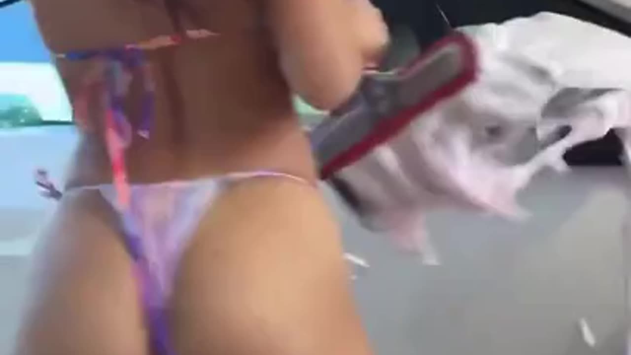 Jenny 18yo Bikini Carwash HOT!!