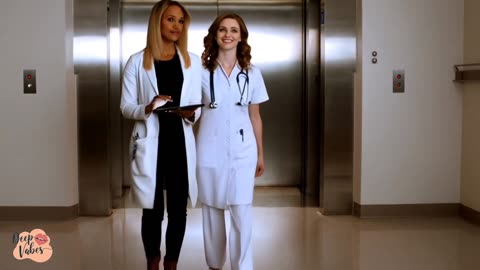 Lesbian Lift: Nurse and Doctor's Secret Kiss| Lesbian Kissing Scenes