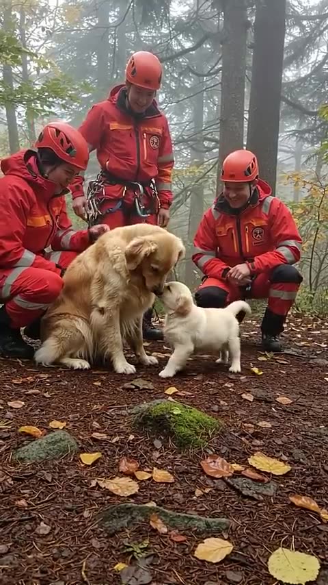 A Retriever Pup Led Rescuers to Save Its Mom