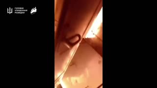 Anti-Putin Partisans Dump Gasoline into Locomotive Before Setting it Alight