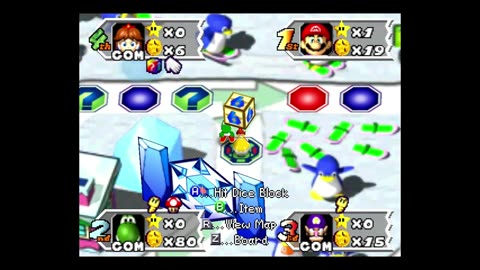 #marioparty3 HARD A.I. Chilly Waters 35 Turn Game Partie Trois