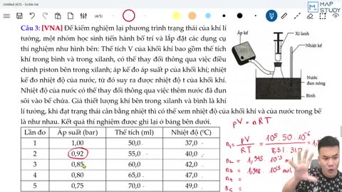 3 Buổi 23 Mô hình thực tế Khí Lí Tưởng Câu 3