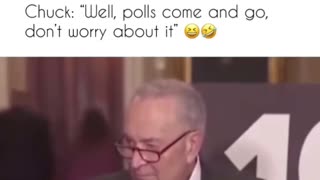 Politics - 2025 Liberal Commie Hypocrisy Gold Chuck Schumer On Trumps Polling Numbers