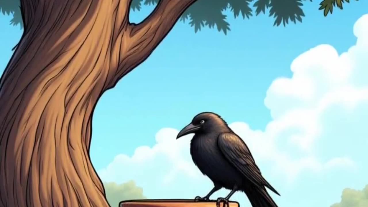 The Crow's Clever Solution #disney #bedtimetraditions #morallesson #animation #moralstory #kindness