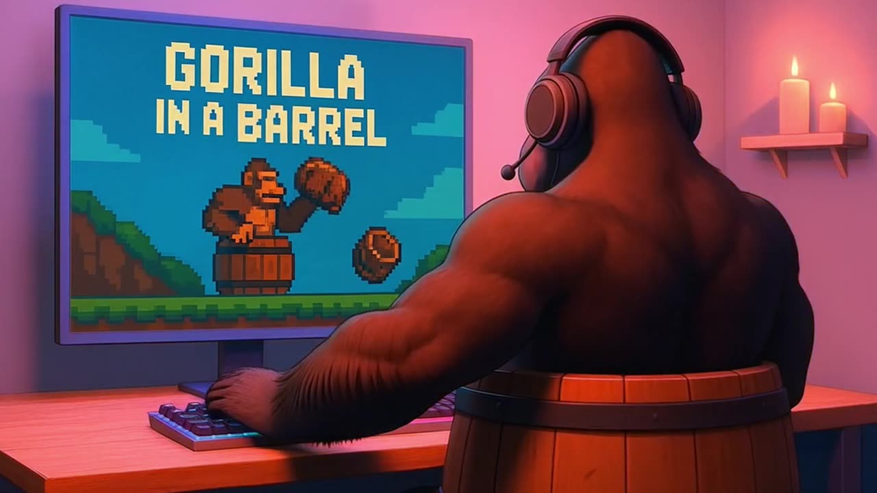 Ape in the Rain – Rainy Day Lofi Vibes | GorillaVsTheWorld 🌧🦍