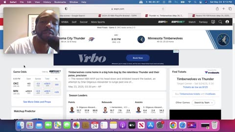 NBA playoffs round 3 game 3 Thunder vs Twolves rant