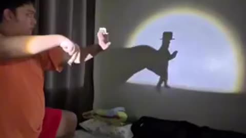 Hand Shadow Talent Done to MJ's 'Smooth Criminal'
