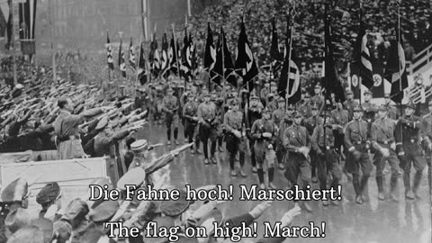 Flieg, Deutsche Fahne, Flieg - [German + English Lyrics]