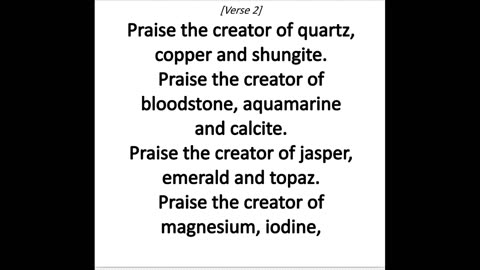 Praise The Creator original gospel song lyrics video