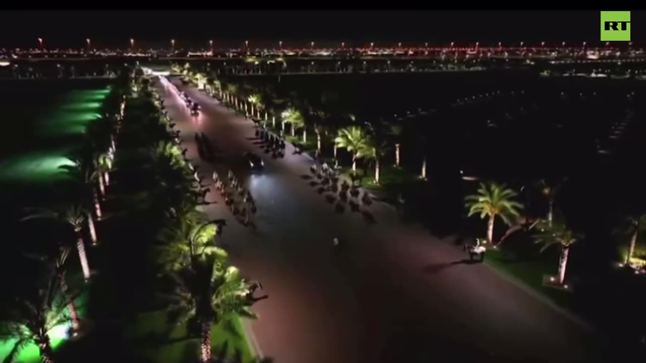 A full cavalry procession for 47 aT Lusail Palace | 🇸🇦(All Star Treatment For POTUS)