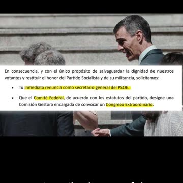 PSOE pide renuncia a Pedro Sánchez