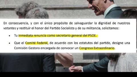 PSOE pide renuncia a Pedro Sánchez