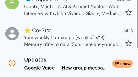 Screen Recording of Prophetic Message I Emailed to Myself