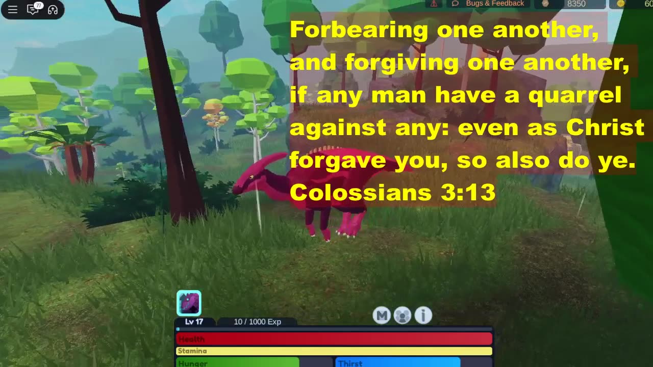 Dino Scripture Colossians 3:13 KJV