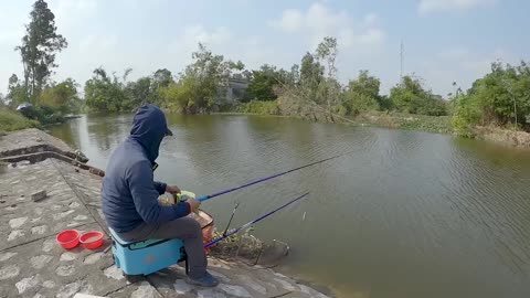 Bullhead Fishing in Quiet River Eddies