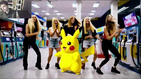 Outtake #1,231 Of Pikachu The Pokemon Dancing With Women At A Gas Station Fake Funny Parody Video