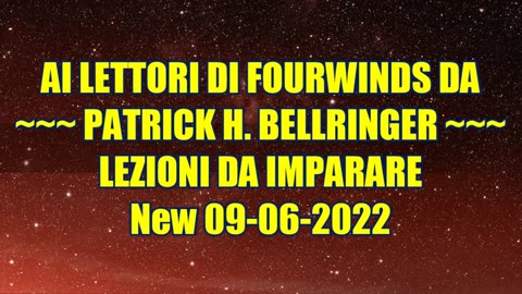 PATRICK ~~~ LEZIONI DA IMPARARE