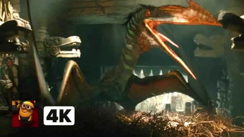 Jurassic World Rebirth (2025) 4K - T-Rex Raft Chase _ Movieclips