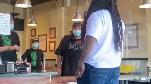 ANOTHER Cat 5 chimpout at Fast Food establishment.... Wingstop this time